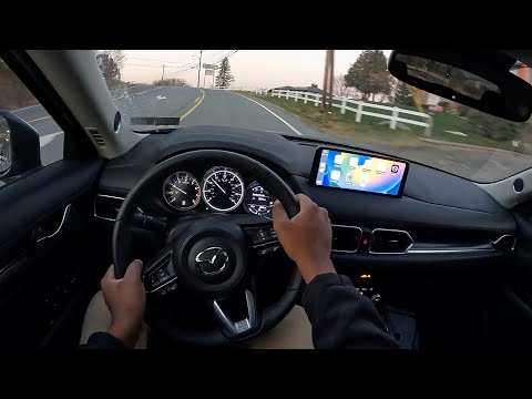 2023 mazda cx 5 carbon edition pov night drive