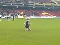 Saracens Mascot dancing