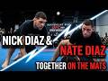 Nick Diaz Works Out With His Brother Nate At UFC 143