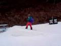 gnarly snowboard crash =)