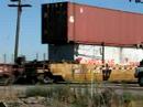BNSF Double Stacked Freight Train