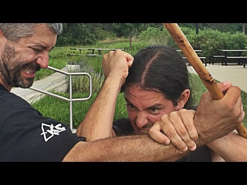 Empty Hand vs. Stick - Real Kali Empty Hand Technique. AMAZING!