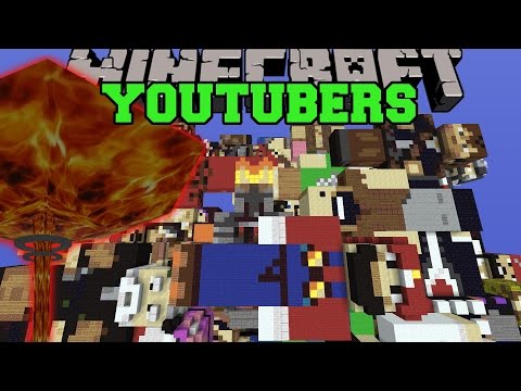 NUCLEAR WEAPONS VS YOUTUBERS - Minecraft Mods Vs Maps (Skydoesminecraft, Captainsparklez, Yogscast)