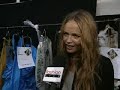 natasha poly has a model moment on fashion file.