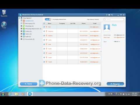 how to recover deleted videos from xperia z
