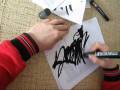 Handstyle Graffiti tag Konte