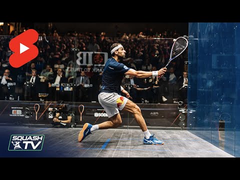 Just Mo ElShorbagy bringing out the tricks in the World Champs final 