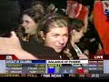 Obama Victory Celebration Displays Communist Flag