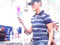 Old woman dancing
