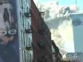 9.11 World Trade Center view from Thompson Street in NYC