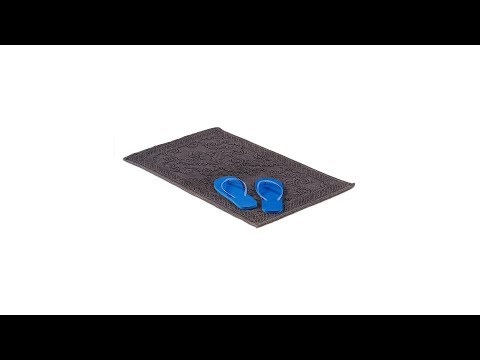 Badematte Jacquard Schwarz