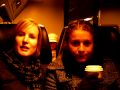 Annette, Sanne en Ingrid in de trein