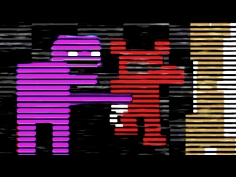 FNAF 3 PURPLE MAN KILLS FOXY! (PLAY Death Minigame CUTSCENE)