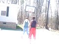 Tavon Playing Basketball