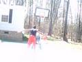 Tavon Playing Basketball