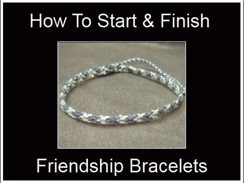 how to fasten a friendship bracelet with a loop