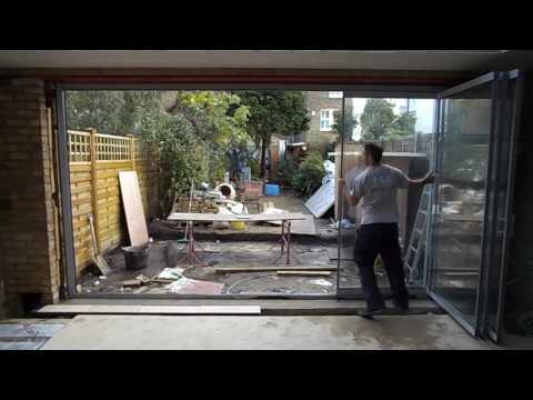 Click to play video of frameless doors