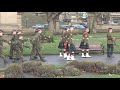 Rememberance Day service in St John's Garden, Liverpool