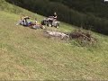 eddie and carlo farm mini bike joust with sock em rock em's