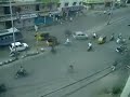 Crazy drivers - traffic - intersection - in India Crazy drivers - traffic - intersection - in India