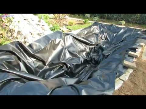 Gartenteich selber bauen ( Video 2 ) Teichfolie verlegen
