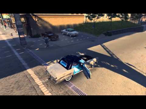 Life Simulation - In mafia 2, you can actually have a normal life...eating, shopping for clothes, filling up your car's tank, buying guns, and shooting people.