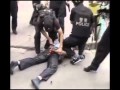 Police of Communist China`s shooting Uyghur people, July 2009