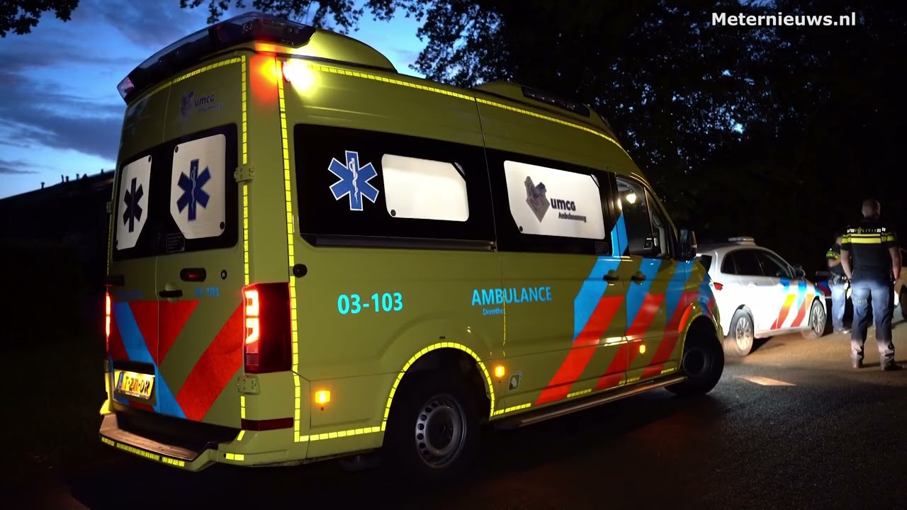 Vrouw na ongeval gewond in Midlaren(Video)