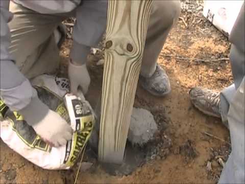 how to set fence posts