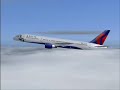 FS2004 Delta B752 Nova Iorque pousando em Cincinatti