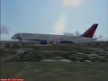 FS2004 Delta B752 Nova Iorque pousando em Cincinatti