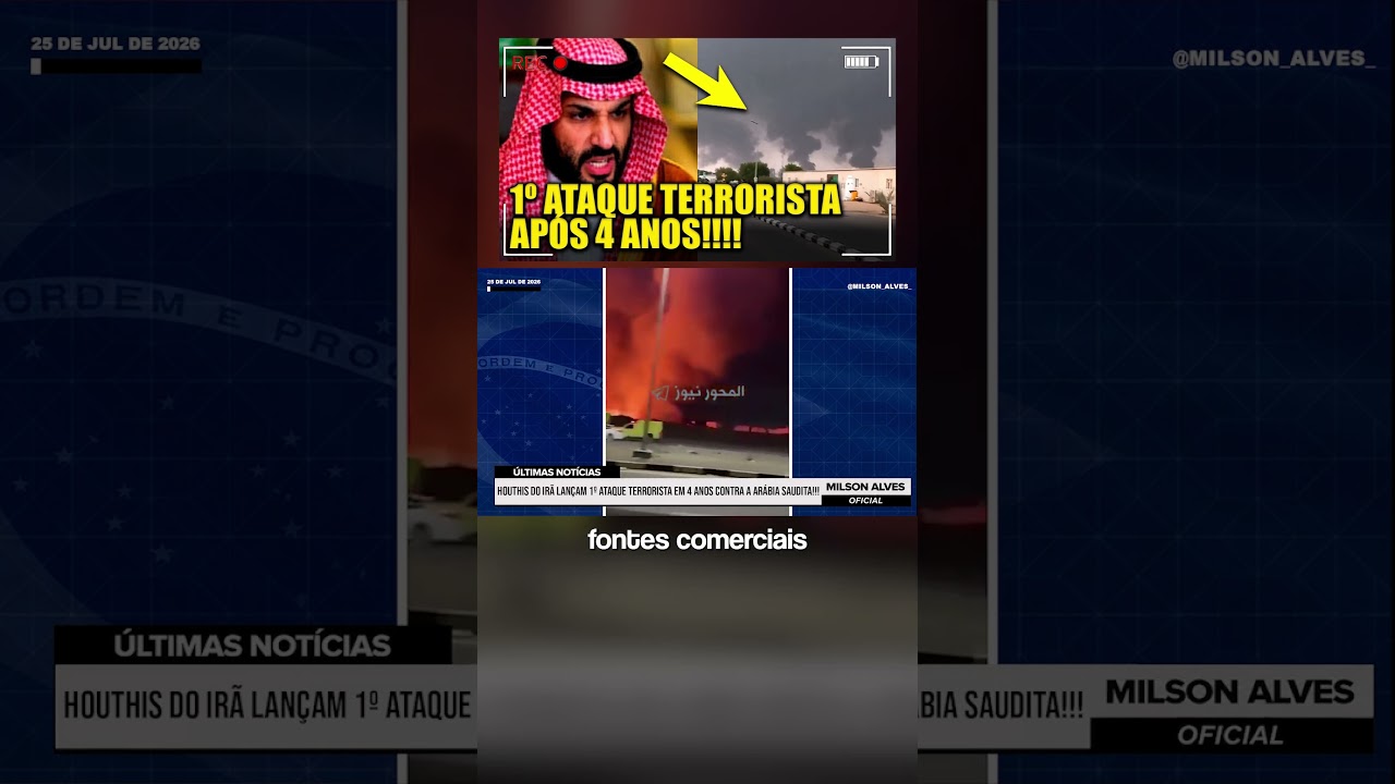 Houthis do Irã LANÇAM 1º ataque terrorista em 4 anos contra a ARÁBIA SAUDITA!!!