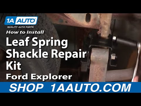 How To Install Replace Rear Leaf Spring Shackle Explorer Sport Trac Mountaineer 91-05 1AAuto.com