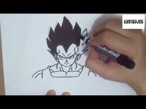 how to draw vegeta dragon ball z