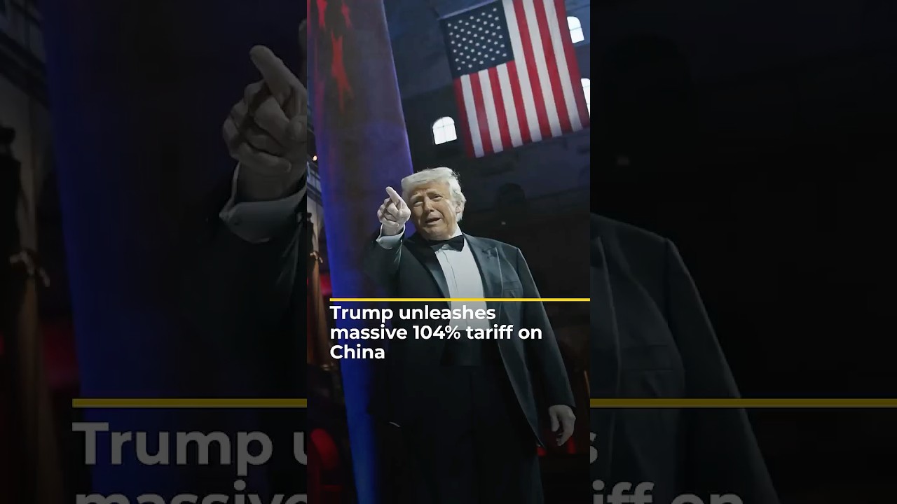 Trump's ‘reciprocal’ tariffs hit dozens of countries, stock markets plunge | AJ#shorts