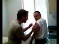 larrry getting a flu shot larrry getting a flu shot
