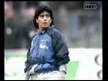MARADONA CALENTANDO ANTES DE EMPEZAR A JUGAR