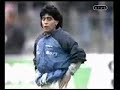 MARADONA CALENTANDO ANTES DE EMPEZAR A JUGAR