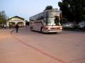 Yarts Vanhool #123 leaves Merced,CA after a trip from Yosemite