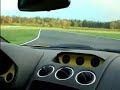 Valentino Balboni drives the Lamborghini Gallardo