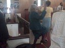 Mother getting her praise on