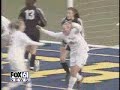 the girls class s final between somers and cromwell
------
     1st half....no score..jessica amenta the nice move her shot goes in off the goaltender 1-0 cromwell.
------
     somers comes back...emily plagenza the free kick....the ball comes in front to deb coehler who puts in in we're tied at 1-1
------
     a little later melissa regan the cross it comes to plagenza..nice moves she goes far side 2-1 somers at the half.
-----
     2nd half amenta ties it for cromwell at 2-all
-----
    the vanessa powell the long shot up and over the goalie...3-2 cromwell the panthers pull of the upset and now it is time to douse  coach tony leone... lets check the rest of the scores.