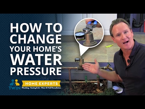 how to adjust house water pressure