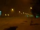 Tormanta de nieve nocturna en Montréal