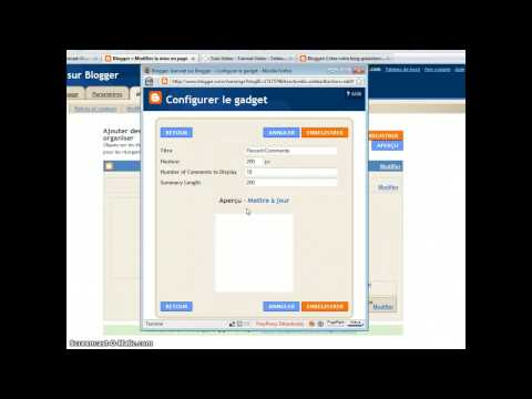 Watch 'Ajouter Gadget sous Blogger'