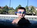 Zakary in  the pool