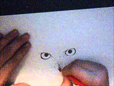 how to draw owl eyes