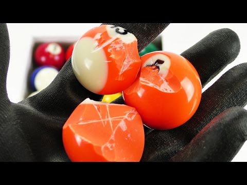 BILLARD KUGELN AUFSCHNEIDEN! Extreme Experimente ExEx-Show!