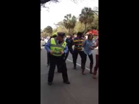 Police Wobble at Mardi Gras
