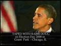 videos de OBAMA GETS ELECTED - AT CHICAGO'S GRANT PARK on TAPED WITH RABBI DOUG